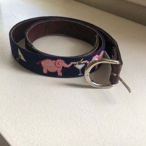 Smathers & Branson needlepoint belt
